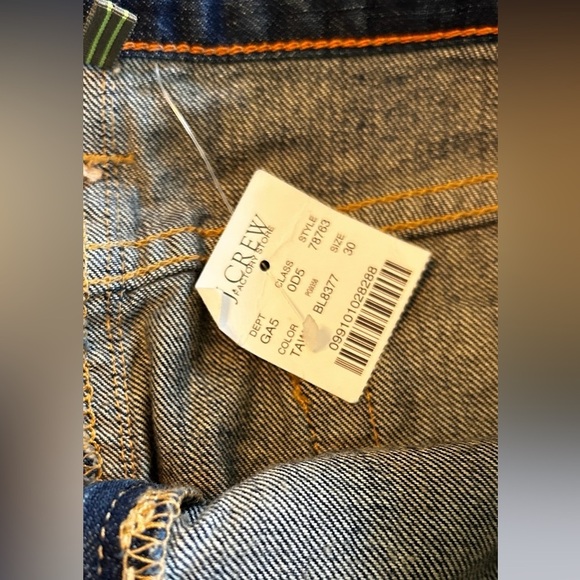 J. Crew Factory Store Mini Skirt Blue Denim Distressed Tagged 30” Actual 32”NWT. - Picture 5 of 10